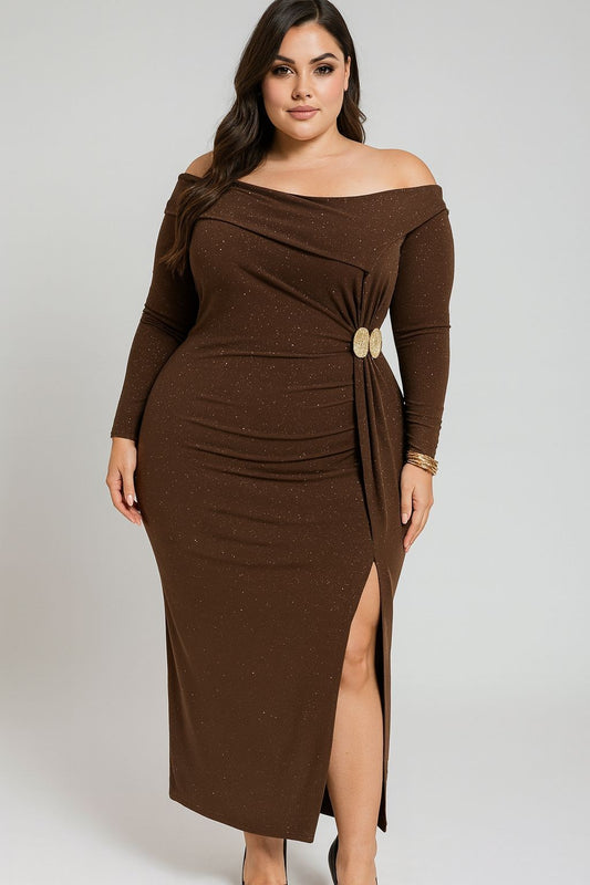 Glam Hour Shimmer One-Shoulder Dress