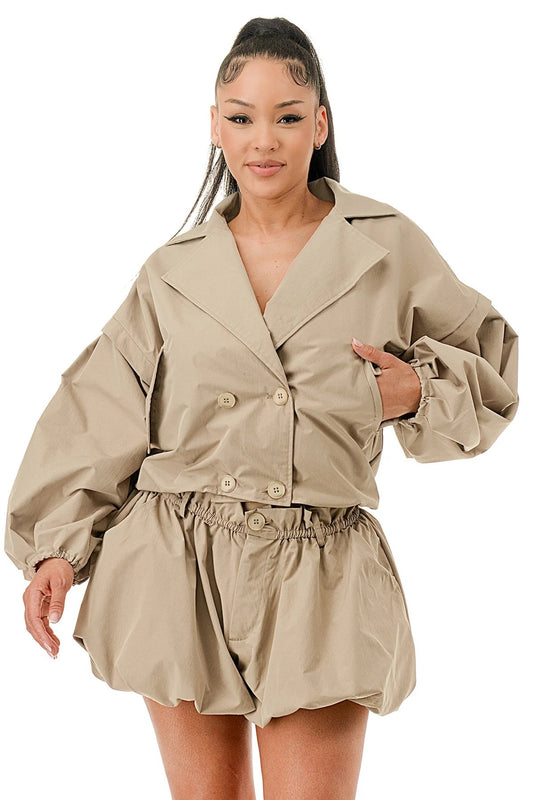 Urban Luxe Trench Bomber Duo