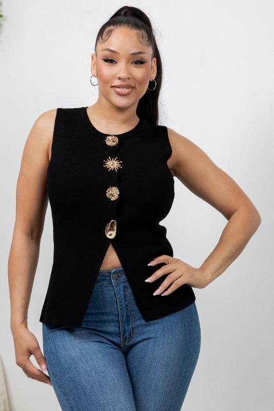 The Modern Muse Button Blouse