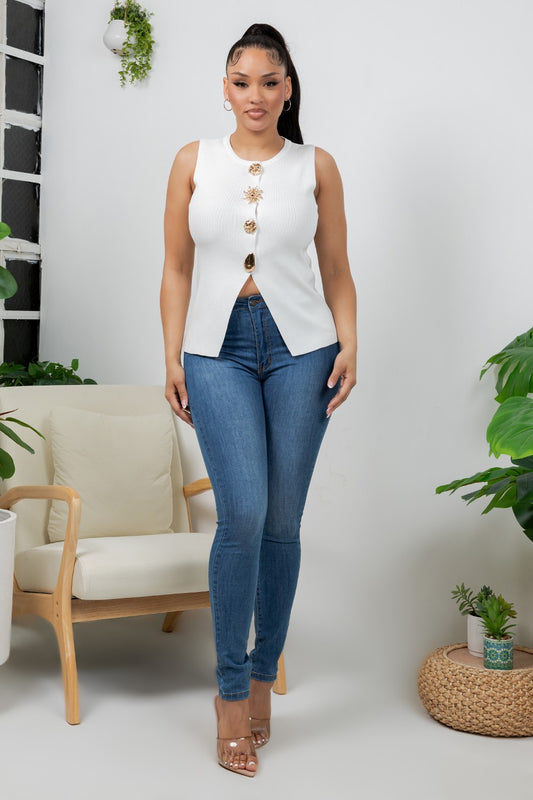 The Modern Muse Button Blouse