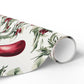 Cranberry Ribbons Wrapping Paper