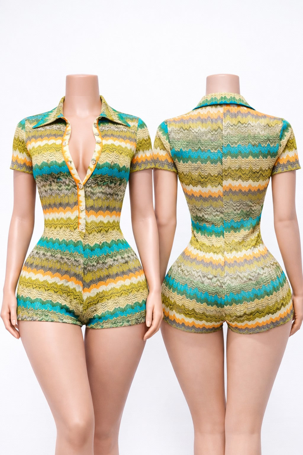 The Colorblock Muse Knit Romper