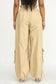 High Elastic Waisted Wide-leg Cargo Jogger Pants