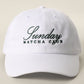 Sunday MATCHA CLUB Embroidered Cotton Baseball Cap