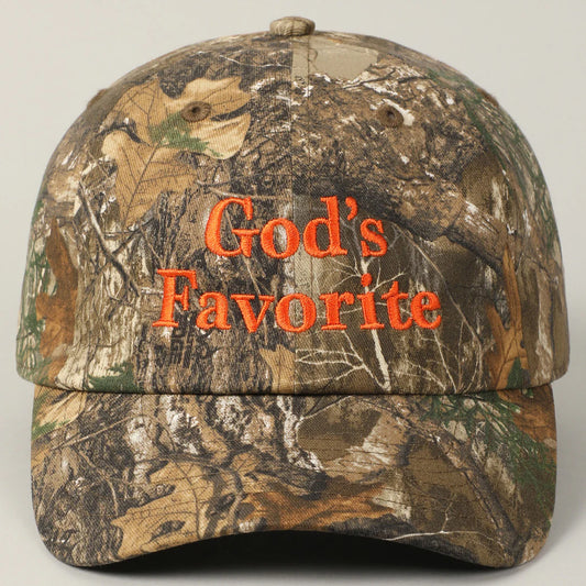 God's Favorite Camouflage Baseball Hat