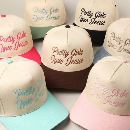 Pretty Girls Love Jesus Trucker Hat