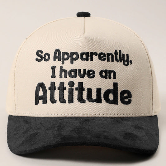So Apparently I Have An Attitude Canvas Trucker Hat