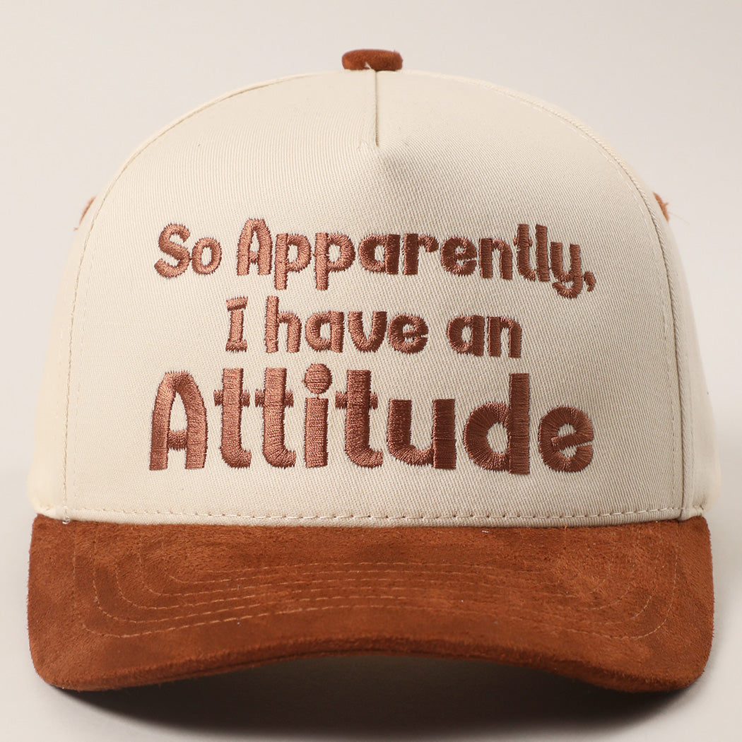 So Apparently I Have An Attitude Canvas Trucker Hat