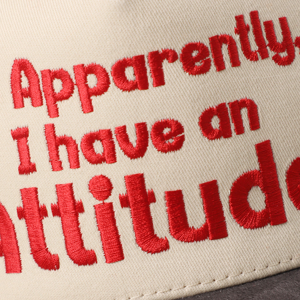 So Apparently I Have An Attitude Canvas Trucker Hat