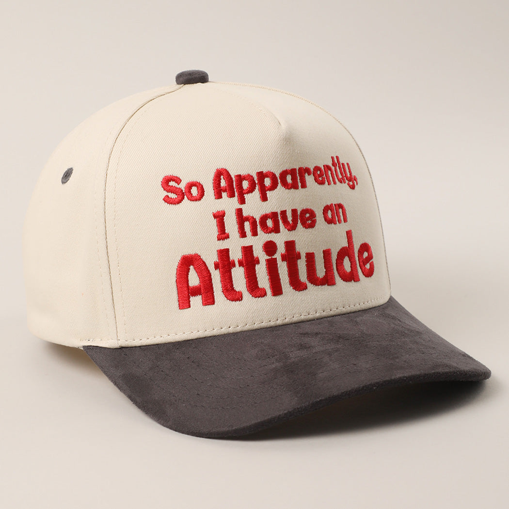 So Apparently I Have An Attitude Canvas Trucker Hat