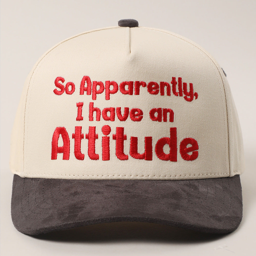 So Apparently I Have An Attitude Canvas Trucker Hat