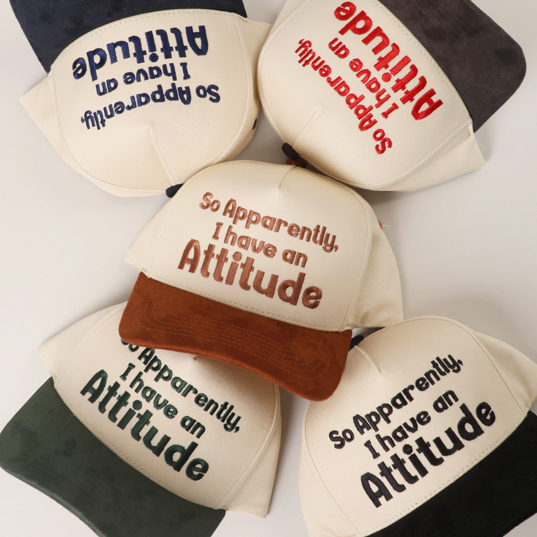 So Apparently I Have An Attitude Canvas Trucker Hat