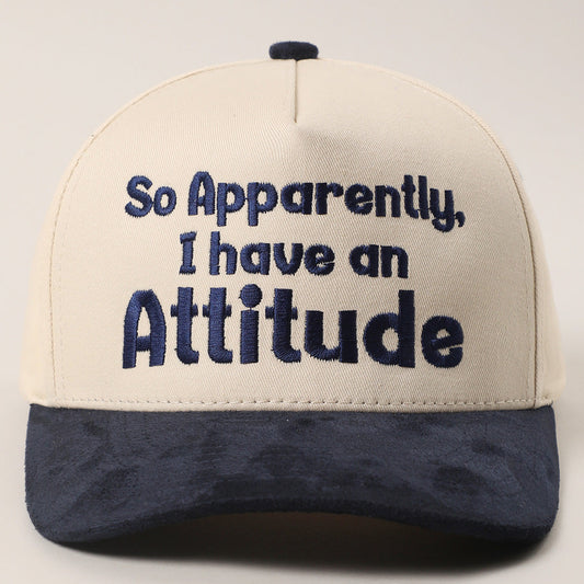 So Apparently I Have An Attitude Canvas Trucker Hat