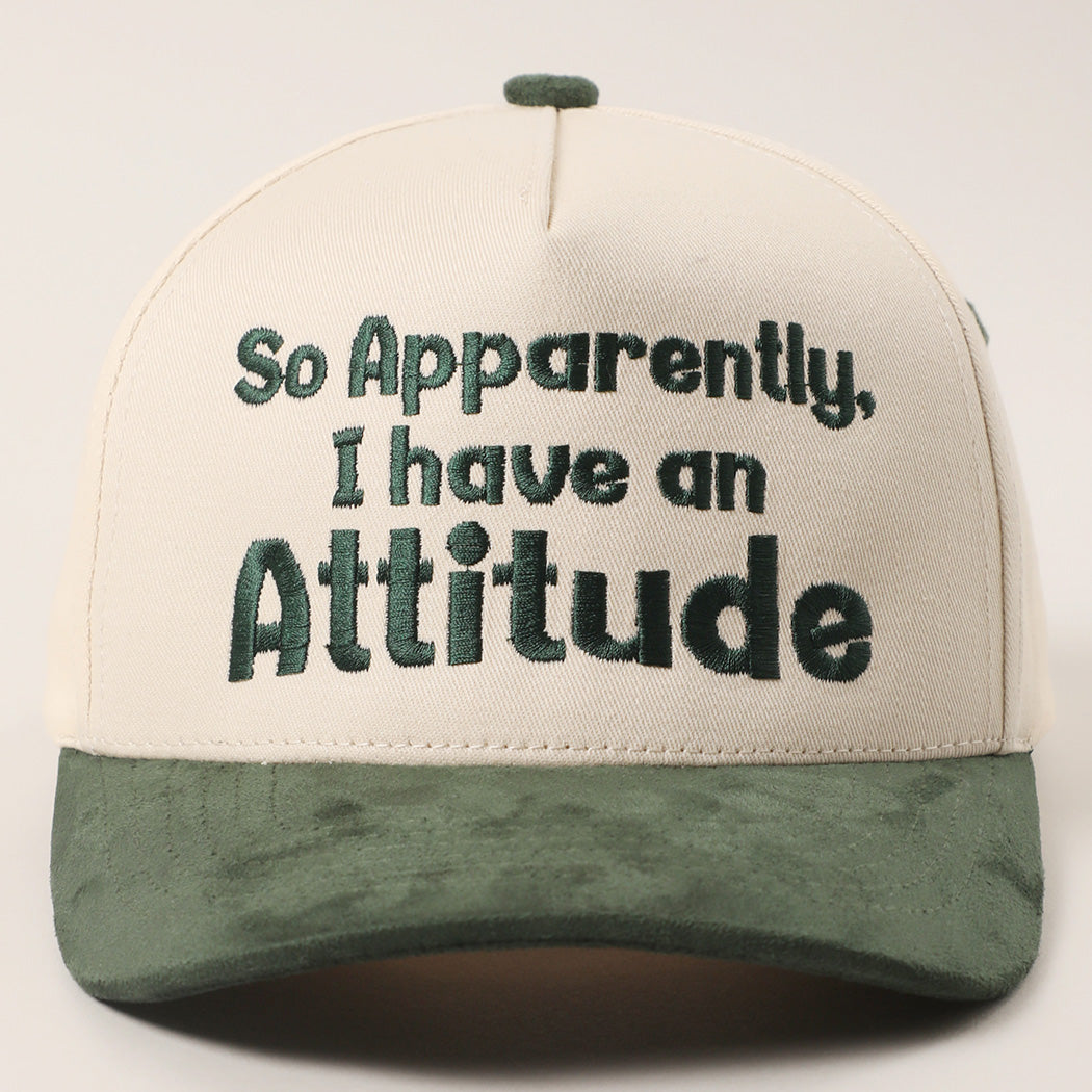 So Apparently I Have An Attitude Canvas Trucker Hat