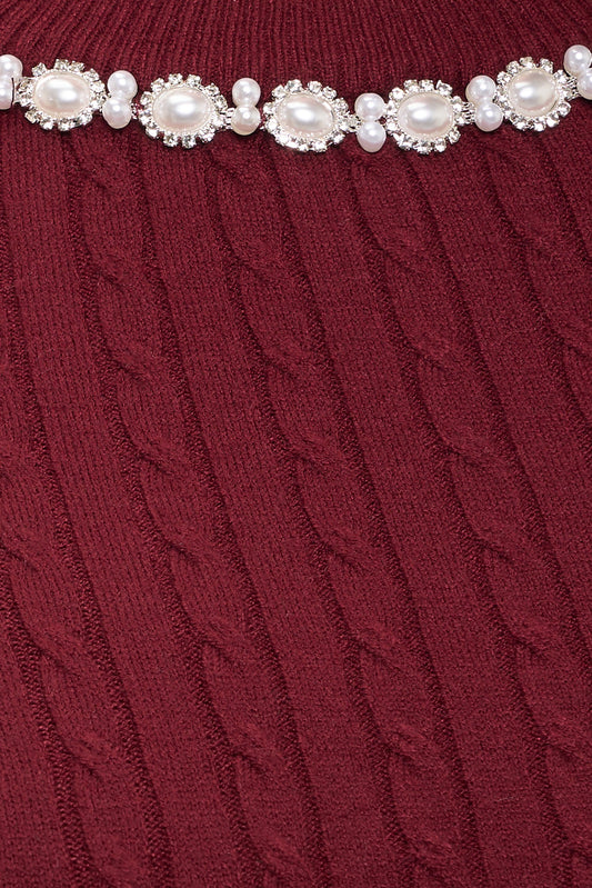 Pearls & Plans Sweater Top 🤍✨