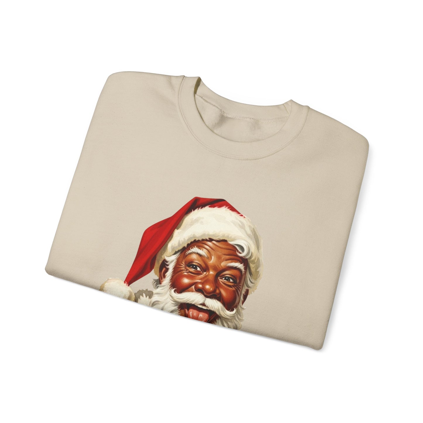 Black Santa Unisex Heavy Blend™ Crewneck Sweatshirt