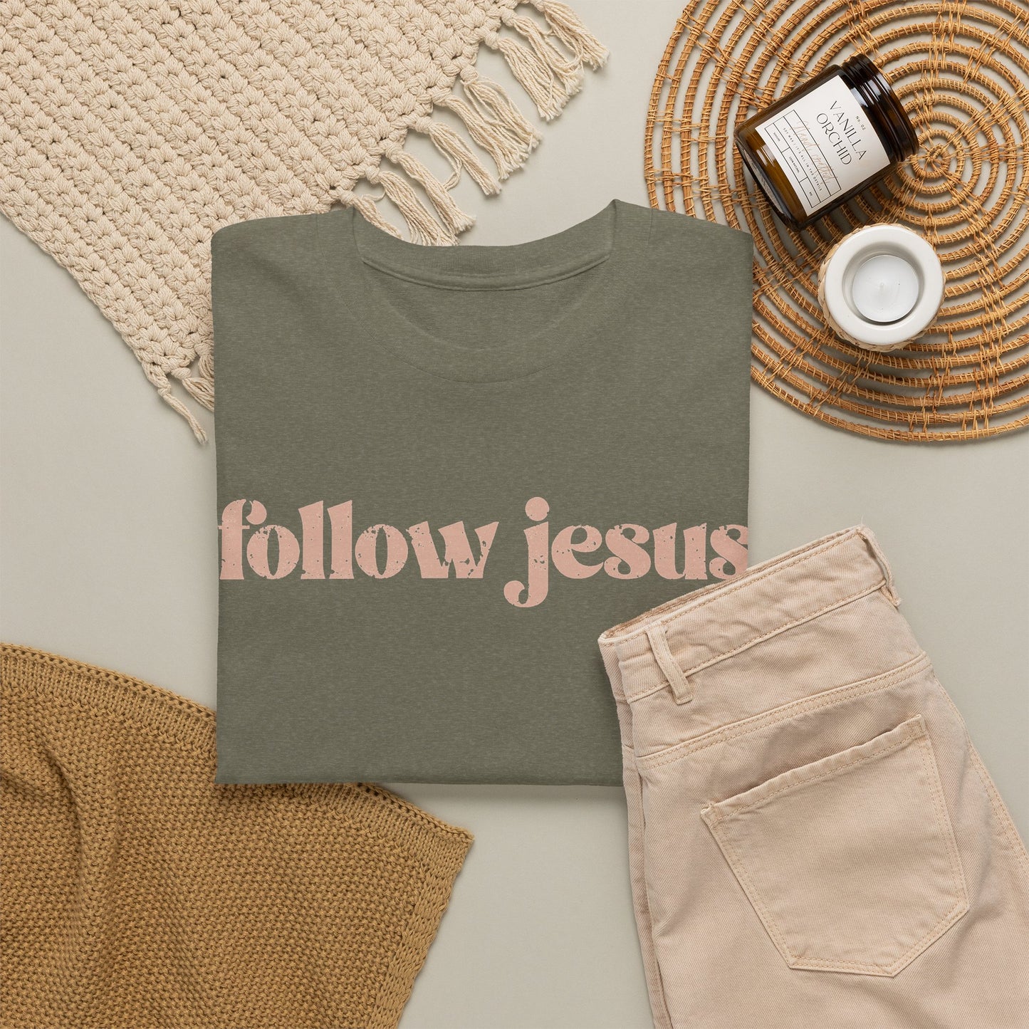 Follow Jesus Unisex  Cotton Tee
