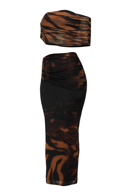 Bold Balance One-Shoulder Two-Piece Set