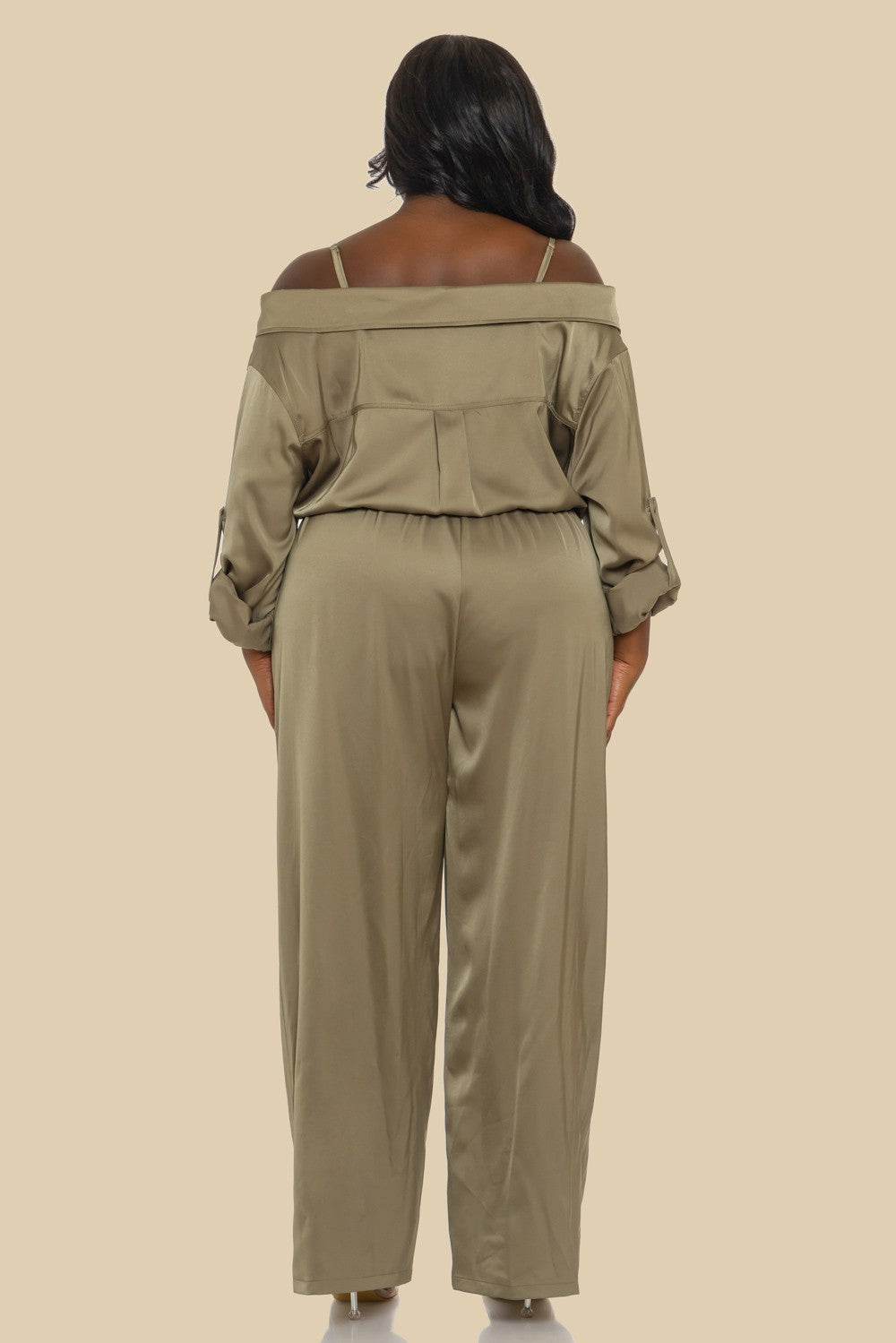 City Muse Cold-Shoulder Jumpsuit