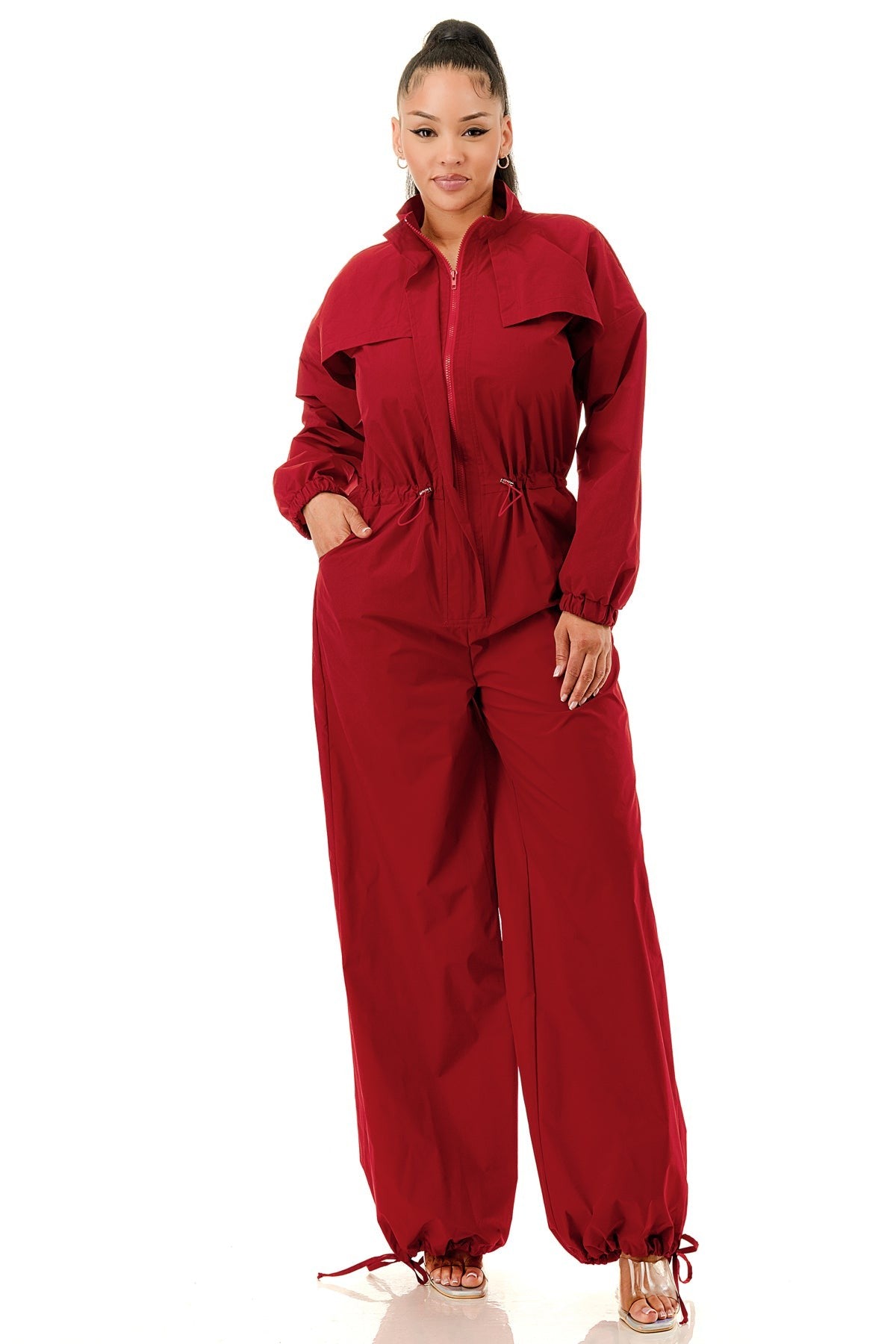 Flight Mode Wide-Leg Cargo Suit