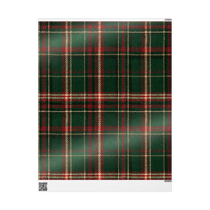 Evergreen Plaid Christmas Wrapping Paper 🎄✨
