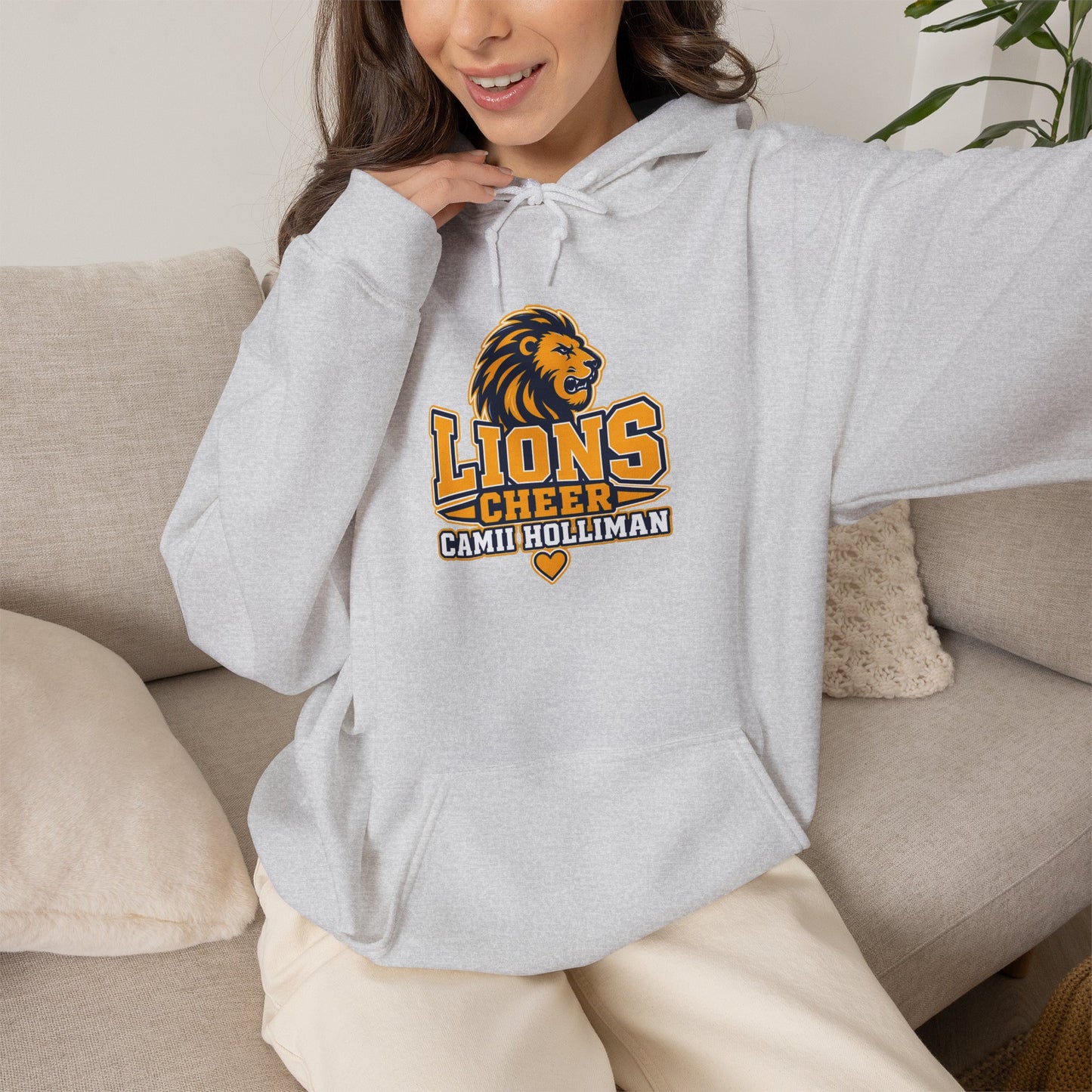 LIONS CHEER -  Hooded Sweatshirt