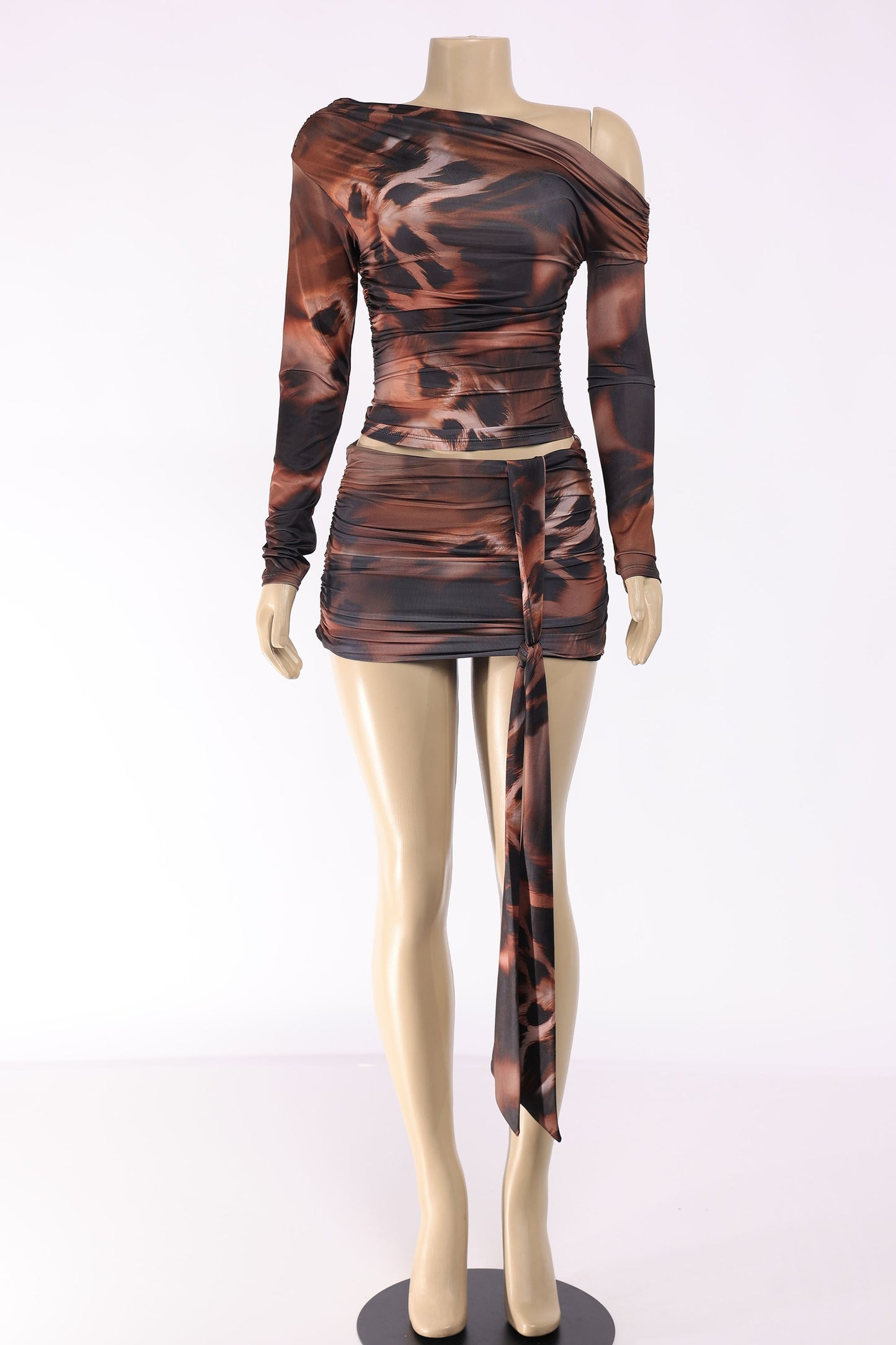 Flirt & Fierce Open Top & Mini Skirt