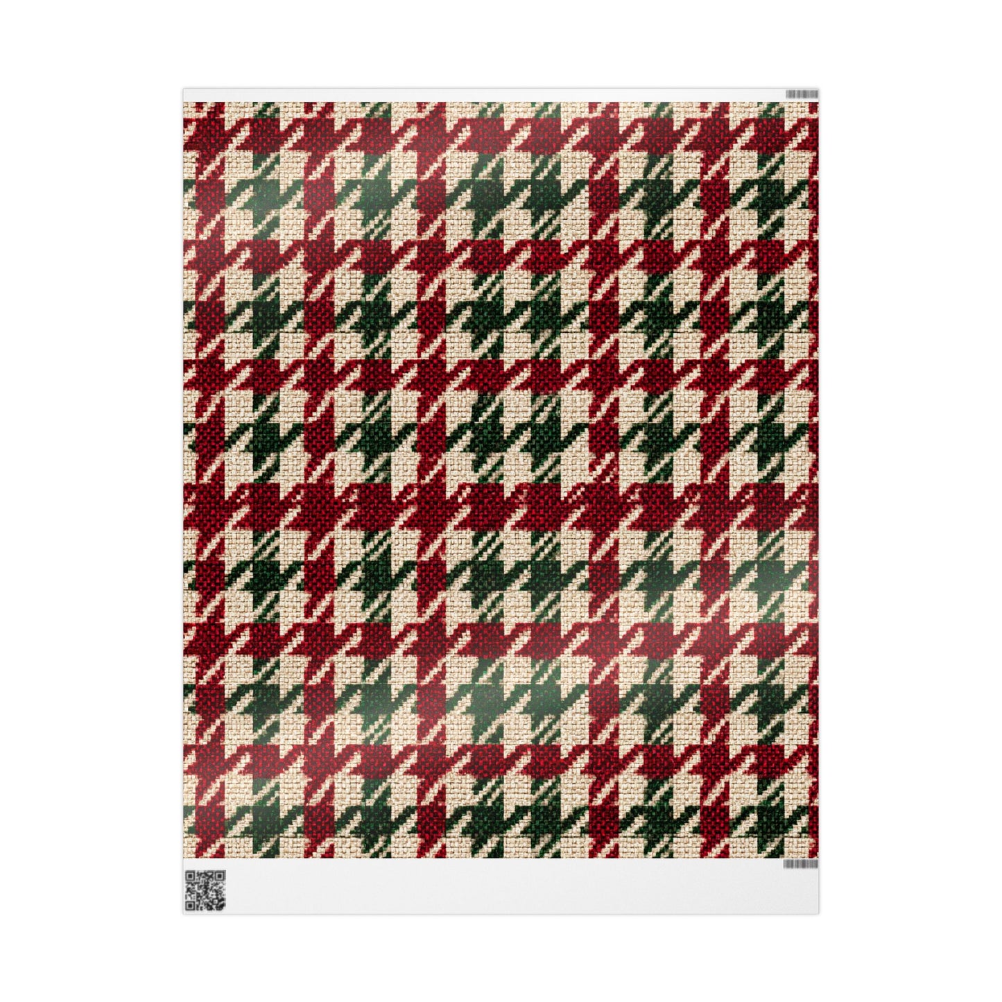 Holiday Houndstooth Wrapping Paper ❤️🎄