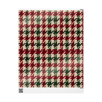 Holiday Houndstooth Wrapping Paper ❤️🎄