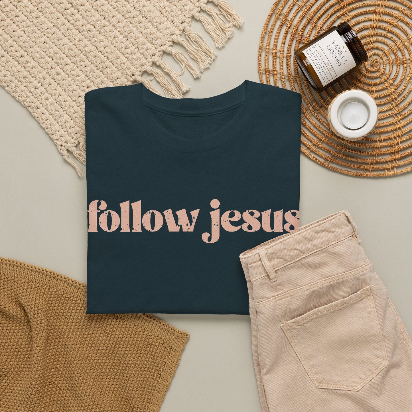 Follow Jesus Unisex  Cotton Tee