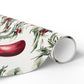 Cranberry Ribbons Wrapping Paper
