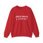 Jesus Saves, I  Spend Crewneck