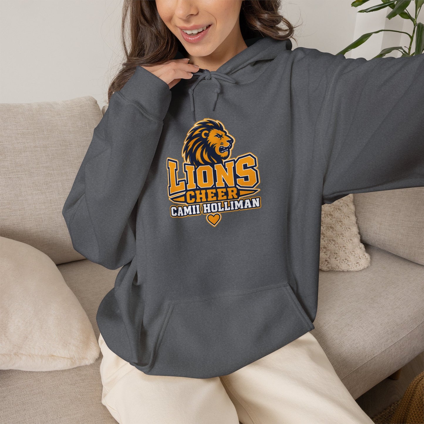 LIONS CHEER -  Hooded Sweatshirt