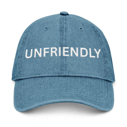 Unfriendly Unisex Denim Hat