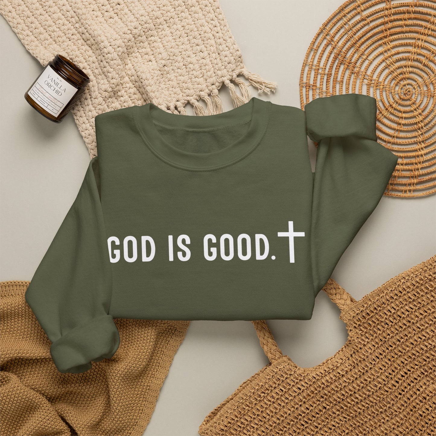 GOD IS GOOD Crewneck Sweatshirt