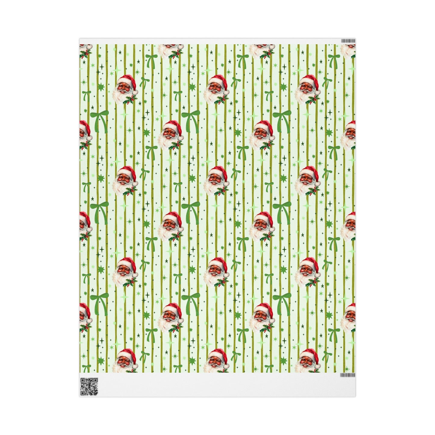 🎅🏾 Black Santa Wrapping Paper 🎄