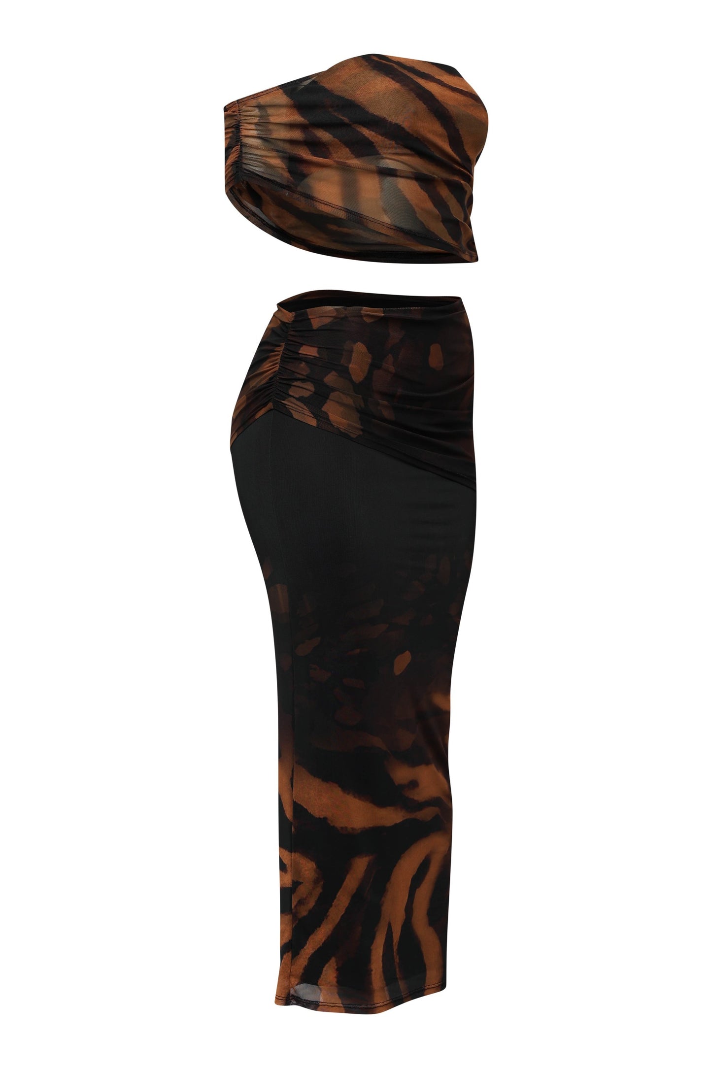 Bold Balance One-Shoulder Two-Piece Set