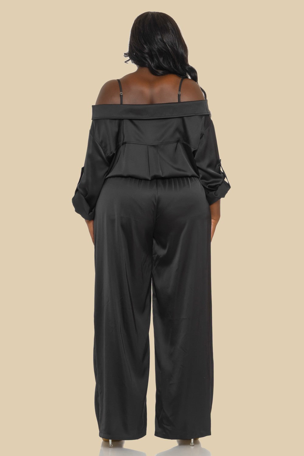 City Muse Cold-Shoulder Jumpsuit