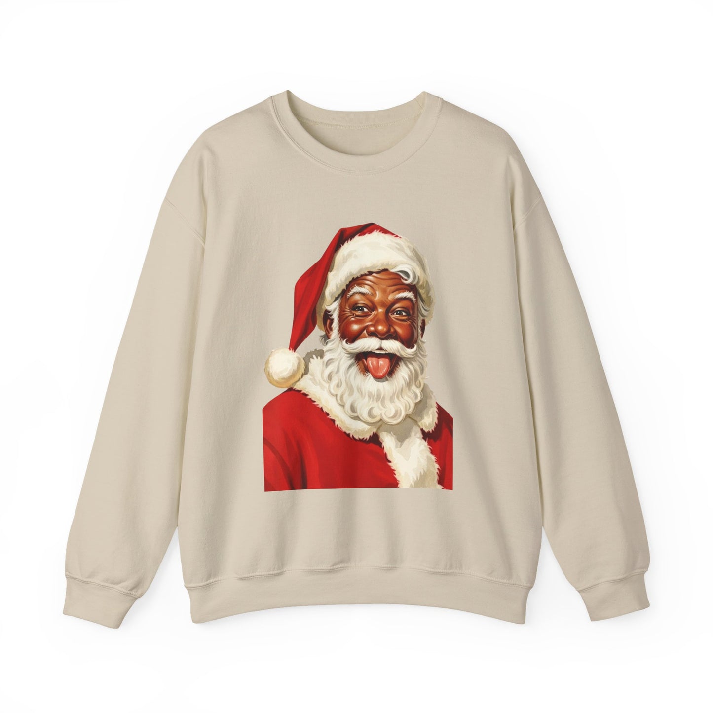 Black Santa Unisex Heavy Blend™ Crewneck Sweatshirt