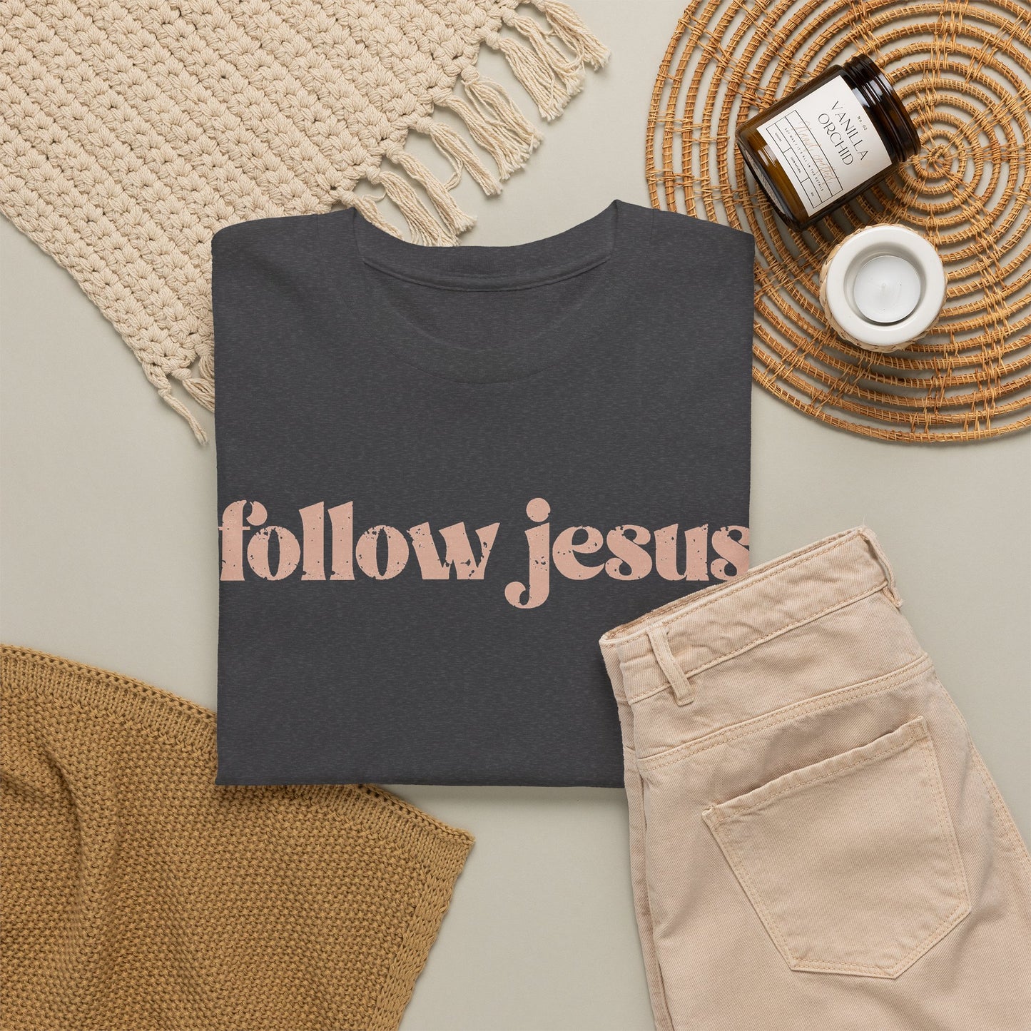 Follow Jesus Unisex  Cotton Tee