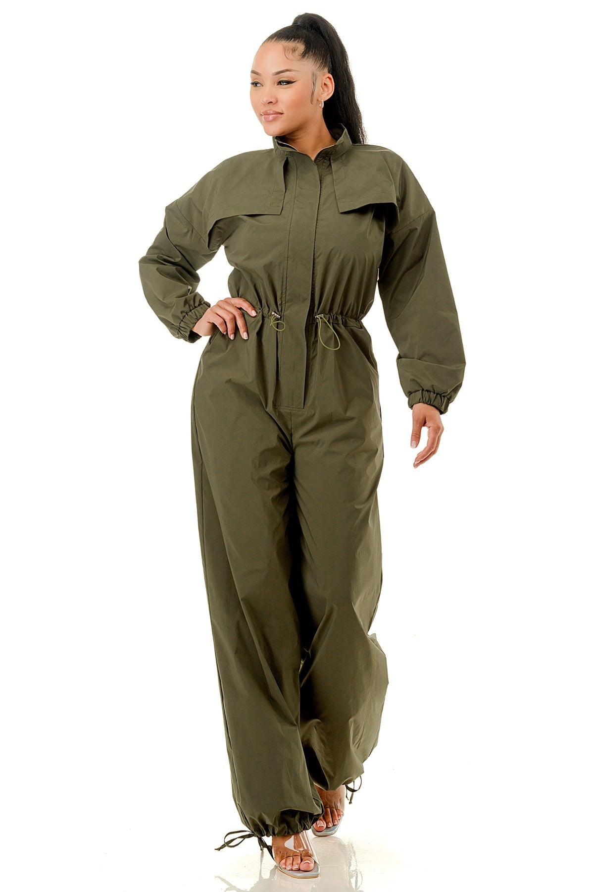 Flight Mode Wide-Leg Cargo Suit