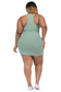 Curves Calling Ribbed Mini Tank Dress