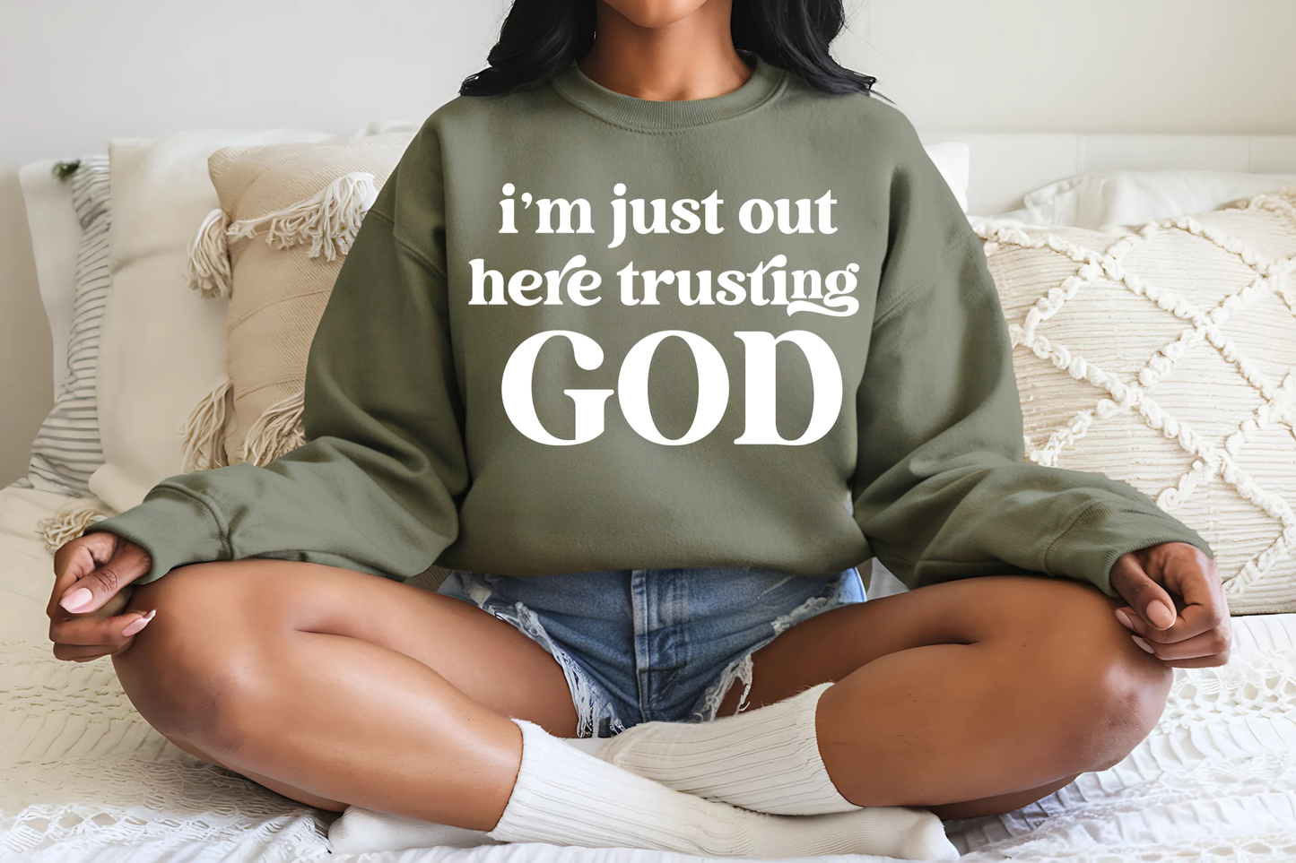 Trusting God Crewneck