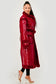 Gloss & Fur Glam" Full-Length Patent Trench Coat