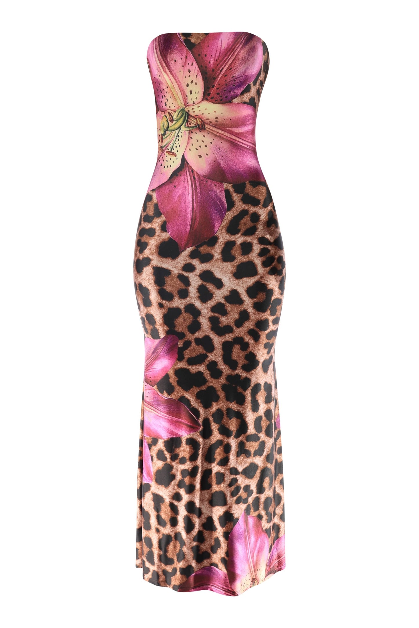 Wild Harmony Strapless Maxi Dress