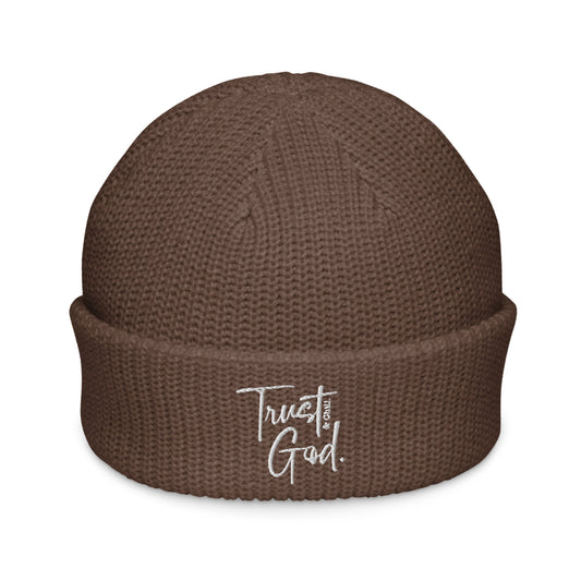 Trust God and Chill Fisherman's Beanie