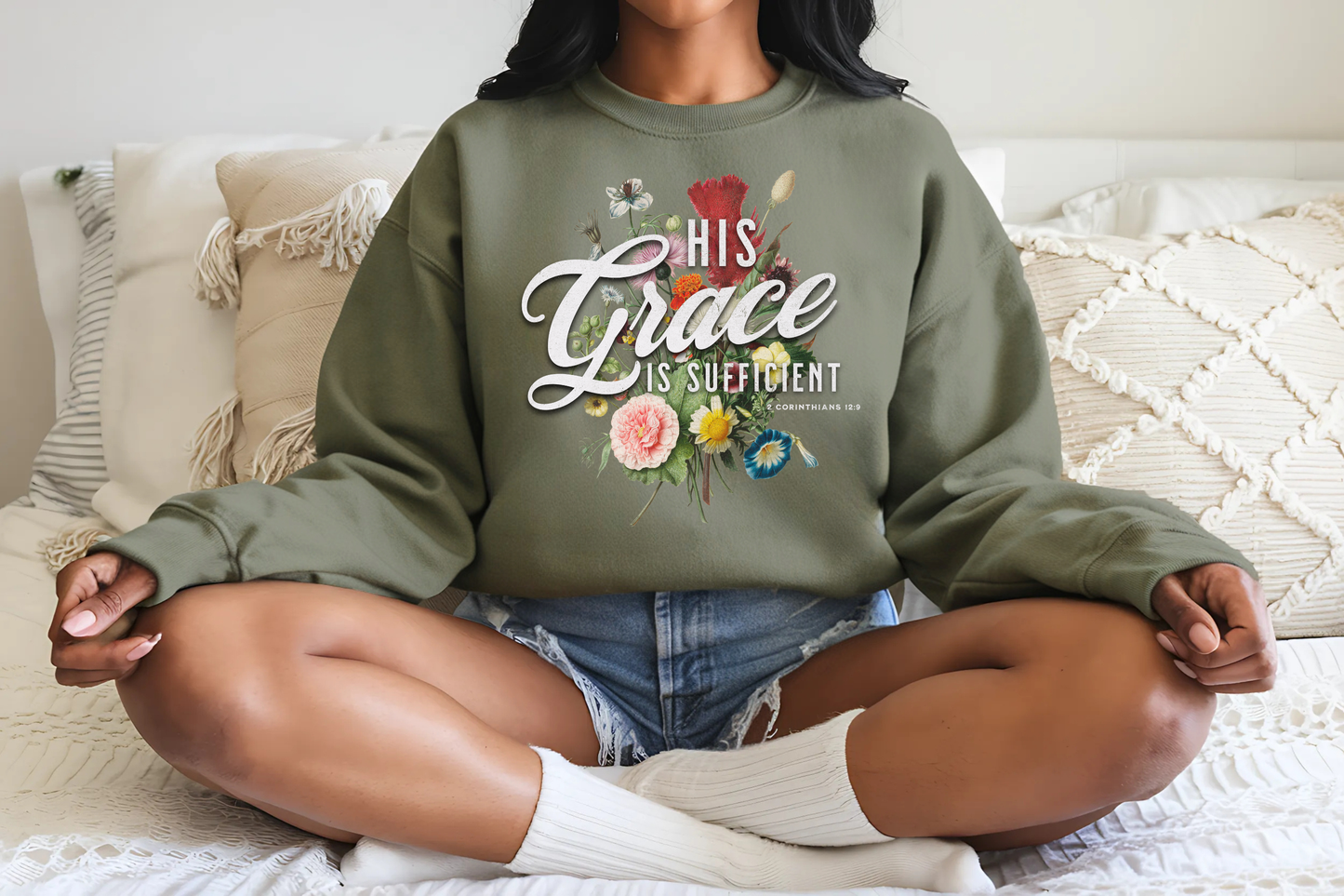 Grace Covers Me Crewneck