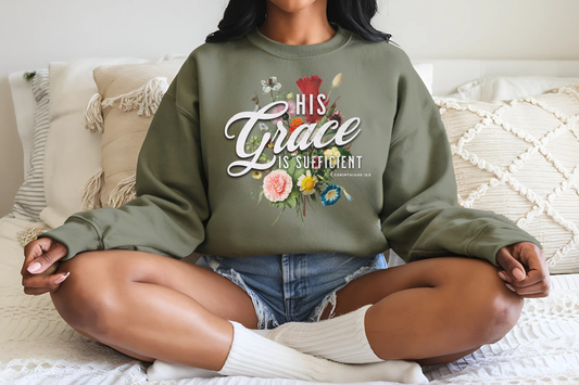 Grace Covers Me Crewneck