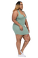 Curves Calling Ribbed Mini Tank Dress