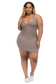 Curves Calling Ribbed Mini Tank Dress